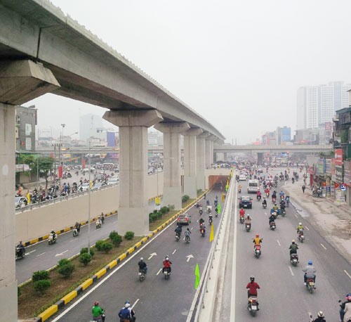 Thanh Xuan Underpass was opened to traffic in Hanoi on January 8 (Photo: SGGP) Thanh Xuan Underpass was opened to traffic in Hanoi on January 8 (Photo: SGGP)