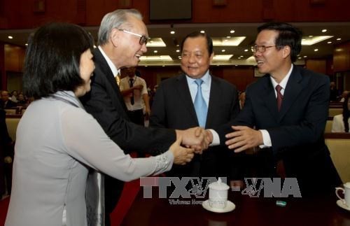 At the get-together (Source: VNA) At the get-together (Source: VNA)
