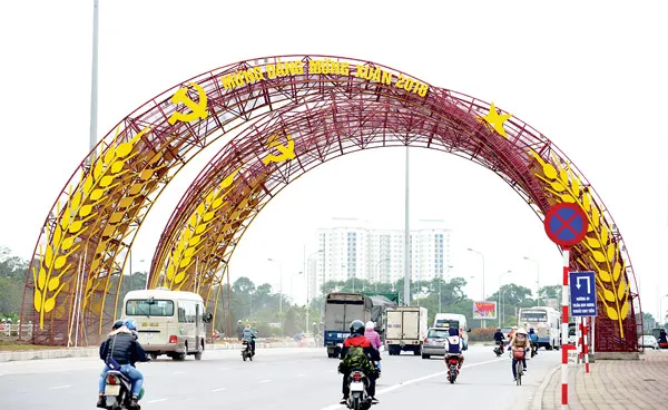 Hà Nội đón chào Đại hội XII của Đảng ảnh 2 Hà Nội đón chào Đại hội XII của Đảng ảnh 2