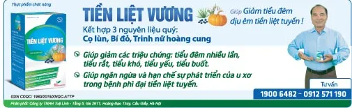 Giảm tiểu đêm, dịu êm tiền liệt tuyến