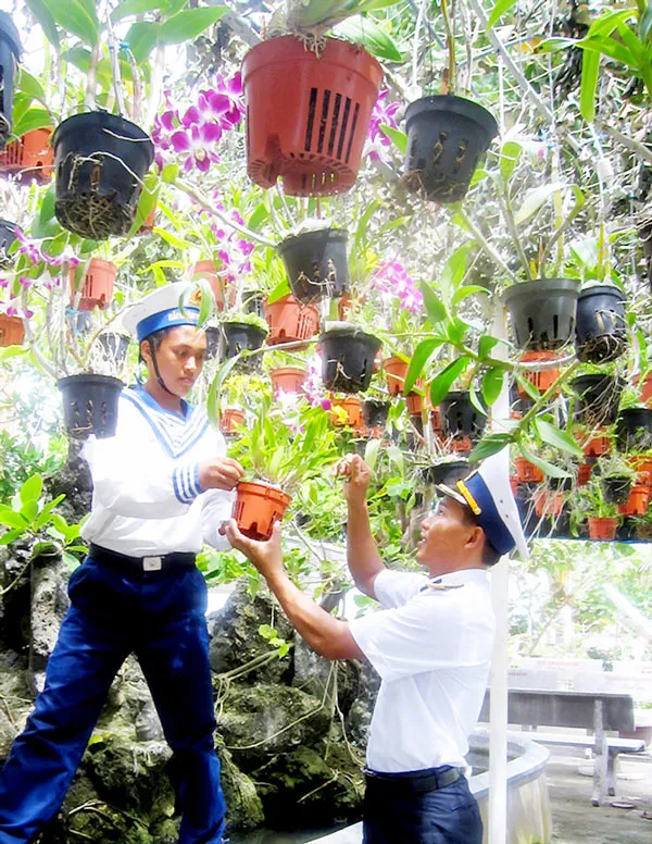 Hoa thắm giữa Trường Sa