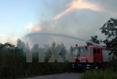 The fire was put under control after 14 hour fight (Photo: VNA) The fire was put under control after 14 hour fight (Photo: VNA)