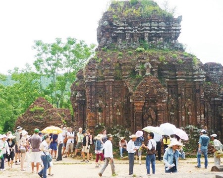 Ancient relic: My Son Sanctuary receives an average 300,000 visitors per year, 70 per cent of whom are foreigners. — Photo tourdulich.edu.vn Ancient relic: My Son Sanctuary receives an average 300,000 visitors per year, 70 per cent of whom are foreigners. — Photo tourdulich.edu.vn