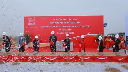 The ground-breaking ceremony (Source: tienphong.vn) The ground-breaking ceremony (Source: tienphong.vn)