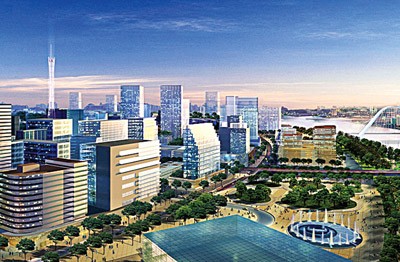 Thu Thiem new urban area complex is invested thousands of billion dong. (Photo:SGGP) Thu Thiem new urban area complex is invested thousands of billion dong. (Photo:SGGP)