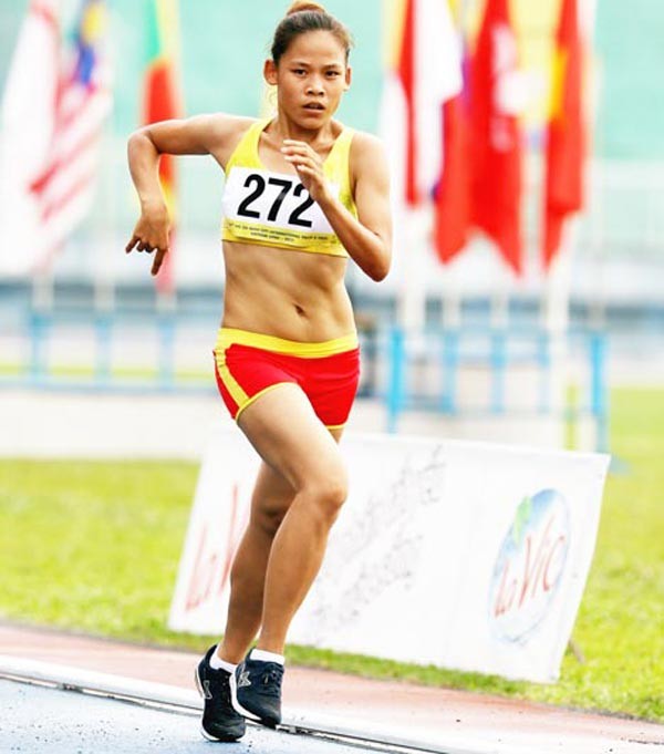 Thanh Phuc wins a gold medal in the women’s 20 kilometer race walk. (Photo: SGGP). Thanh Phuc wins a gold medal in the women’s 20 kilometer race walk. (Photo: SGGP).