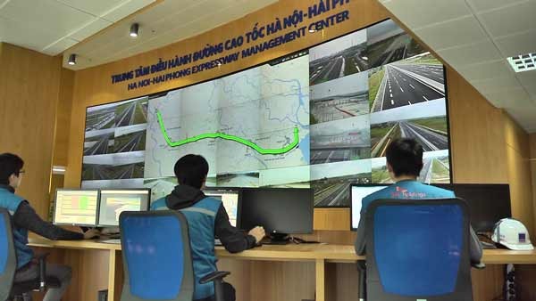 Hanoi-Hai Phong Expressway Management Center (Illustrative photo: SGGP) Hanoi-Hai Phong Expressway Management Center (Illustrative photo: SGGP)