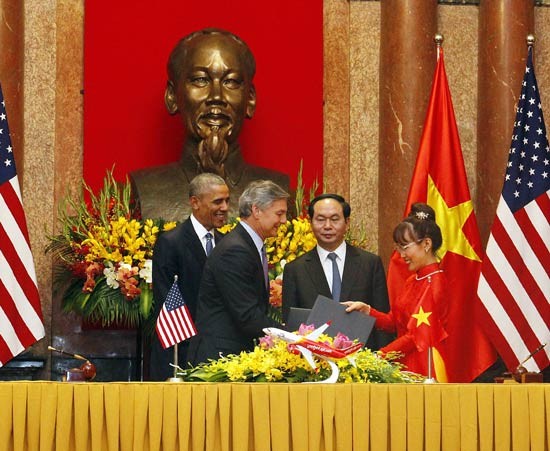 At the signing ceremony ( Photo: Vietjet Courtesy) At the signing ceremony ( Photo: Vietjet Courtesy)