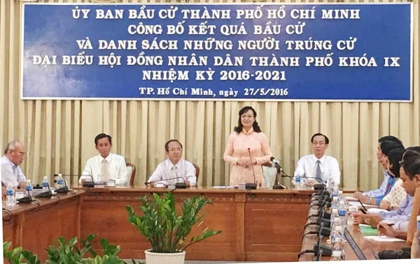 TPHCM công bố danh sách trúng cử Đại biểu HĐND TP