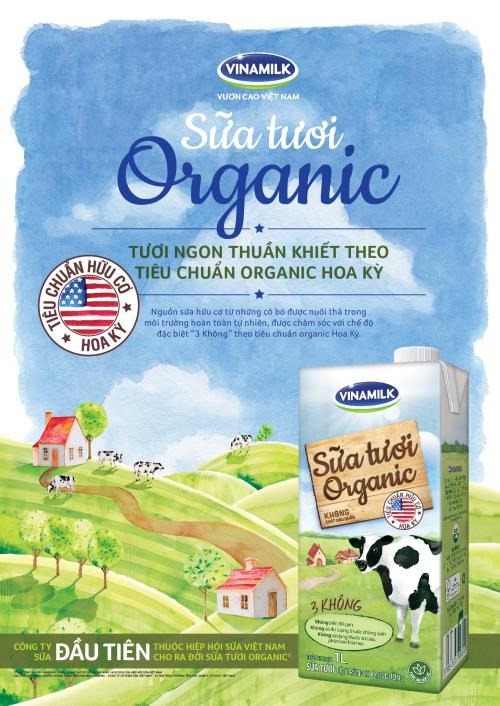 Vinamilk’s organic products meet US standards (Source: VNA) Vinamilk’s organic products meet US standards (Source: VNA)