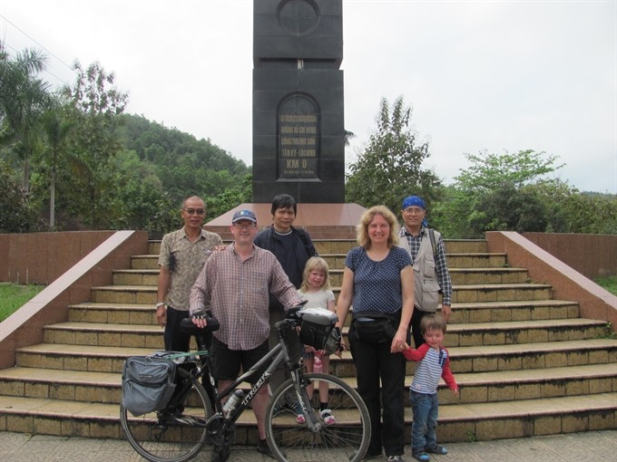 KM0 in Tân Kỳ, Nghệ An Province is the start of the Ho Chi Minh Trail Challenge; officially it is where one of the trails started during the war. — Photo courtesy of Virginia Morris.