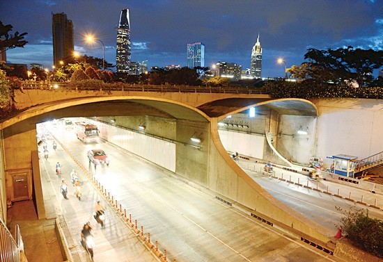 The Saigon River Tunnel The master oplan of Thu Thiem New Urban Area is growing HCMC's first metro route from Ben Thanh to Suoi Tien has been built HCMC by night The Saigon River Tunnel The master oplan of Thu Thiem New Urban Area is growing HCMC's first metro route from Ben Thanh to Suoi Tien has been built HCMC by night
