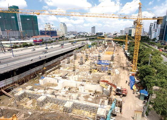 HCMC's first metro route from Ben Thanh to Suoi Tien has been built HCMC by night HCMC's first metro route from Ben Thanh to Suoi Tien has been built HCMC by night