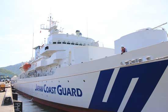 The Japan Coast Guard Training Vessel, Kojima (Photo: Sggp) The Japan Coast Guard Training Vessel, Kojima (Photo: Sggp)