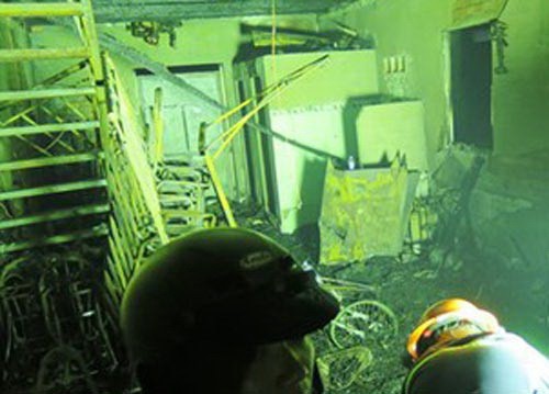 Scene of the fire Scene of the fire