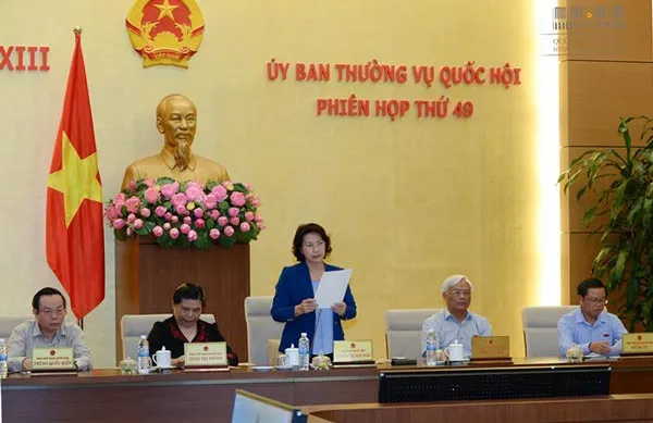 Ủy ban Thường vụ Quốc hội thảo luận về cơ cấu tổ chức và thành viên của Chính phủ
