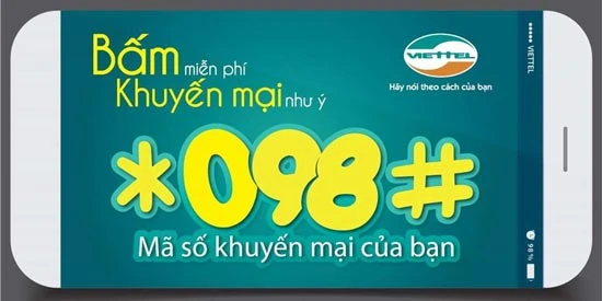 Mã số *098# cung cấp thông tin theo nhu cầu người dùng