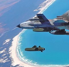 Taurus air-to-surface missiles are being launched from a German bomber jet. /Courtesy of Taurus Systems GmbH Taurus air-to-surface missiles are being launched from a German bomber jet. /Courtesy of Taurus Systems GmbH