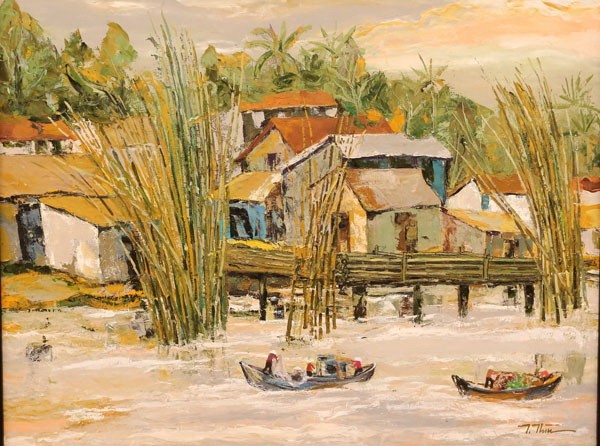 A pier in Tien Giang by Mai Thanh Thin A pier in Tien Giang by Mai Thanh Thin