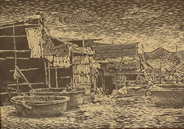 A fishing village by Le Na A fishing village by Le Na