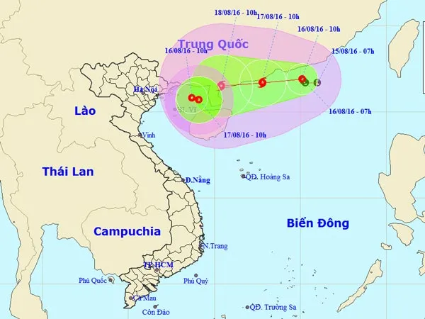 Áp thấp chồng áp thấp đe dọa các tỉnh miền Bắc