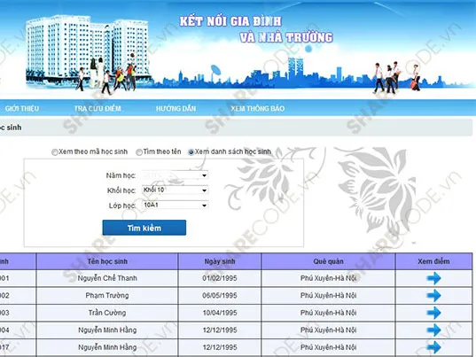 Hà Nội áp dụng sổ điểm điện tử