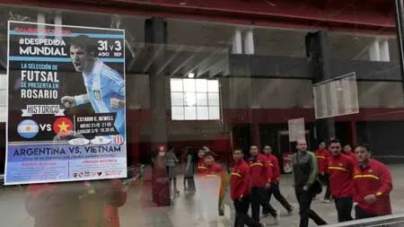 Đội tuyển futsal Việt Nam đến Argentina ảnh 1 Đội tuyển futsal Việt Nam đến Argentina ảnh 1