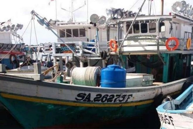 The fishing trawler docked at the Semporna jetty in the east of coast of Sabah (Source: The Star/ Asia News Network) The fishing trawler docked at the Semporna jetty in the east of coast of Sabah (Source: The Star/ Asia News Network)