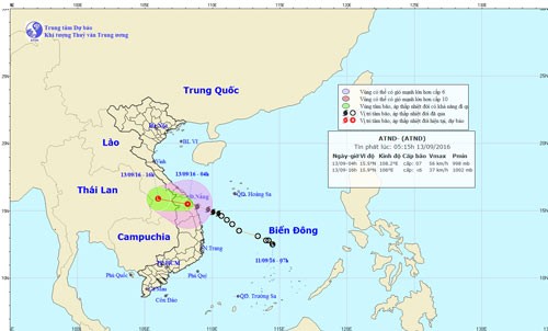 Typhoon ‘RAI” is weakened into tropical low depression in the mainland of Vietnam. Typhoon ‘RAI” is weakened into tropical low depression in the mainland of Vietnam.