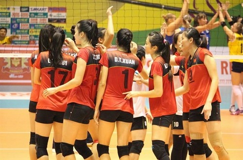 Việt Nam beat South Korea to rank seventh at the Asian Volleyball Confederation Cup. — Photo volleyball.vn Việt Nam beat South Korea to rank seventh at the Asian Volleyball Confederation Cup. — Photo volleyball.vn