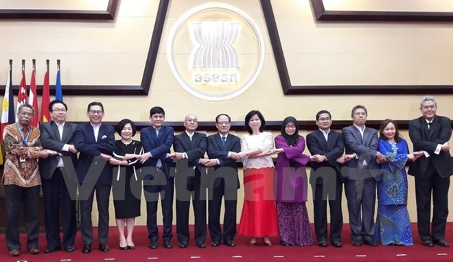 Members of the Committee of Permanent Representatives to ASEAN (Photo: VNA) Members of the Committee of Permanent Representatives to ASEAN (Photo: VNA)