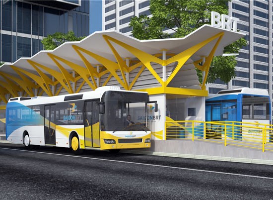 A model of BRT station A model of BRT station
