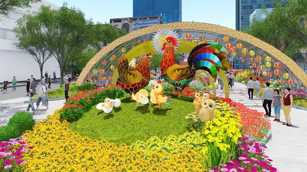 A family of 17 chickens as sacred objects of the year Amodern-civilized city The lake of lotuses A family of 17 chickens as sacred objects of the year Amodern-civilized city The lake of lotuses