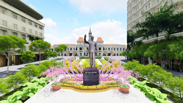 The area of Statue of late President Ho Chi Minh The area of Statue of late President Ho Chi Minh