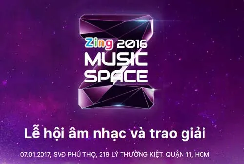 Tốp 3 hạng mục do người dùng bình chọn ZMA 2016 ảnh 1