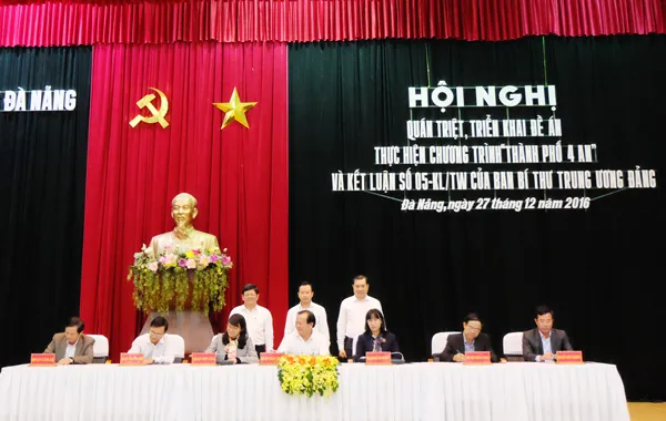 Đà Nẵng triển khai thực hiện đề án “Thành phố 4 an”