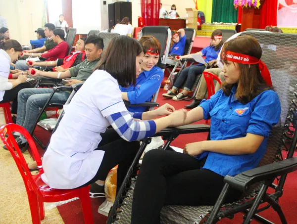 Ngày “Chủ nhật đỏ” thu được 413 đơn vị máu