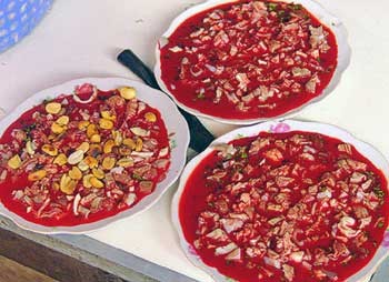 Swine blood curd Swine blood curd