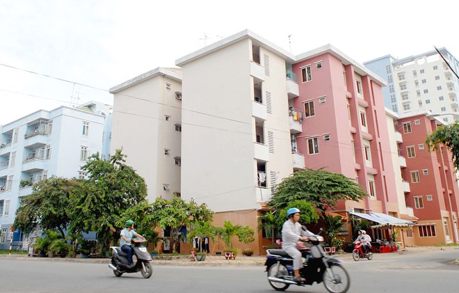 Resettlement apartment buildings in An Suong residential area, District 12, HCMC (Photo: SGGP) Resettlement apartment buildings in An Suong residential area, District 12, HCMC (Photo: SGGP)