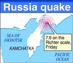 Động đất mạnh ở vùng Kamchatka