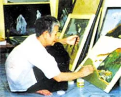 Vừa nhai trầu... vừa vẽ