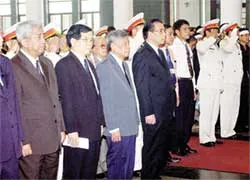 Cử hành trọng thể lễ tang Đại tướng Chu Huy Mân