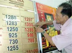 Giá vàng có thể lên 13.000.000đ/lượng