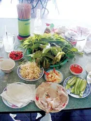 Ngẫu hứng bánh tráng phơi sương