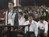 Các bị cáo trong phiên xử phúc thẩm hôm 22-11. Ngọc Tuấn Các bị cáo trong phiên xử phúc thẩm hôm 22-11. Ngọc Tuấn