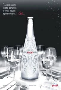 EVIAN CHRISTIAN LACROIX 2008 – ấn tượng mẫu chai mới