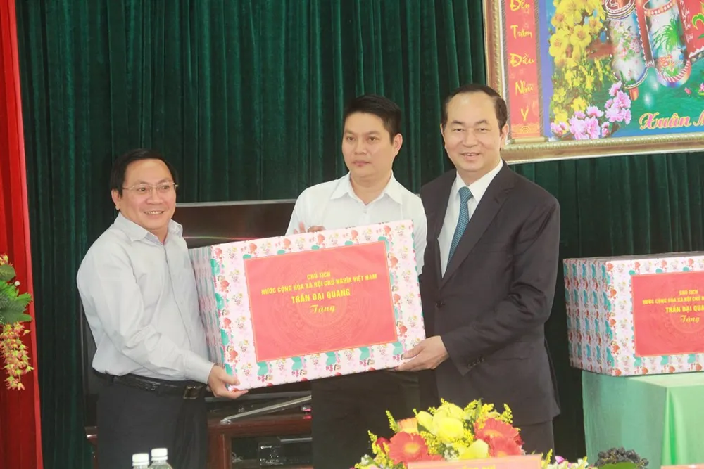 Chủ tịch nước Trần Đại Quang thăm, chúc tết đồn biên phòng, xã biên giới tại Gia Lai ảnh 3 Chủ tịch nước Trần Đại Quang thăm, chúc tết đồn biên phòng, xã biên giới tại Gia Lai ảnh 3