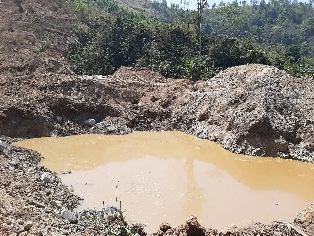 Gia Lai: Triệt phá 2 bãi khai thác vàng trái phép ảnh 4 Gia Lai: Triệt phá 2 bãi khai thác vàng trái phép ảnh 4