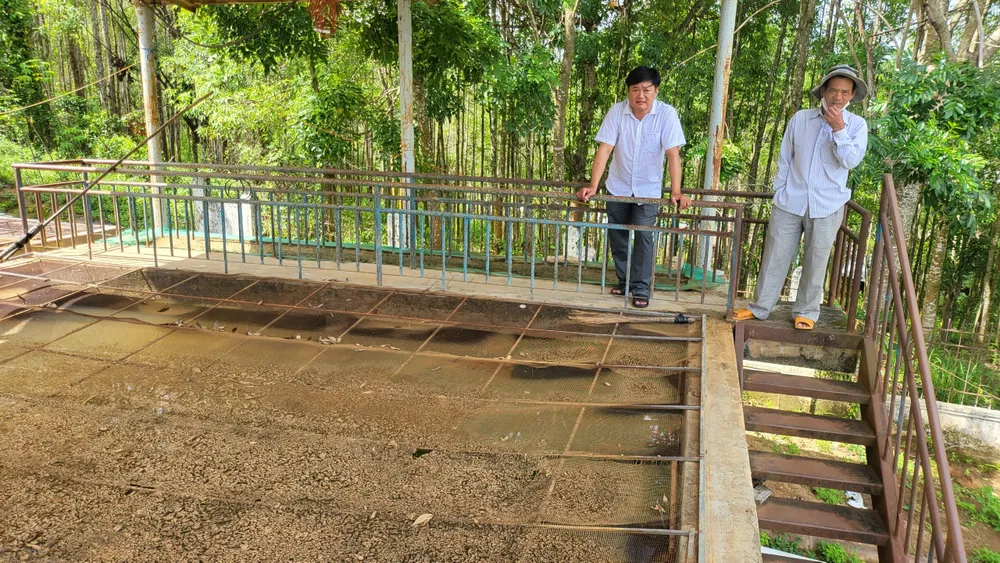 Cận cảnh nơi chứa nước