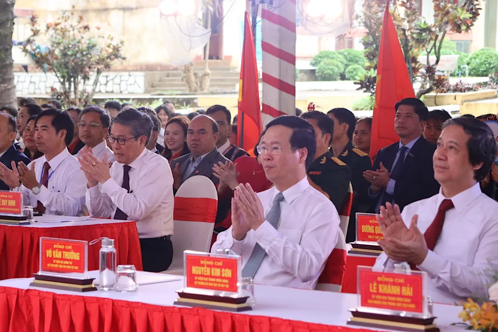 Chủ tịch nước Võ Văn Thưởng dự lễ khai giảng